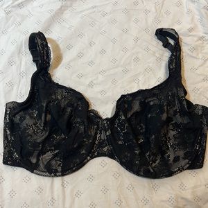 Black Lace Sexy Bra 40H